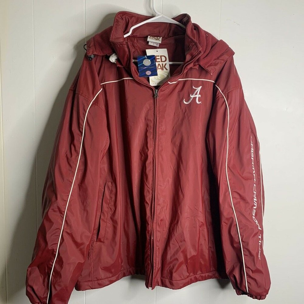 Alabama Crimson Tide Red Oak NCAA Licensed New With Tags Heavy Jacket Size XL